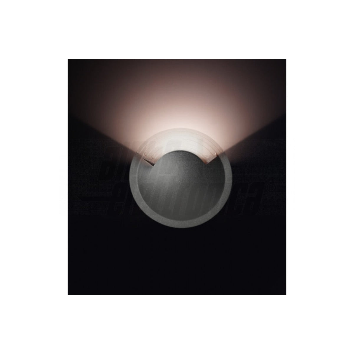 Faretto da Terra Singola Emissione per Esterno Giardino Led Acciaio 2,5W 24V DC IP67 Tondo