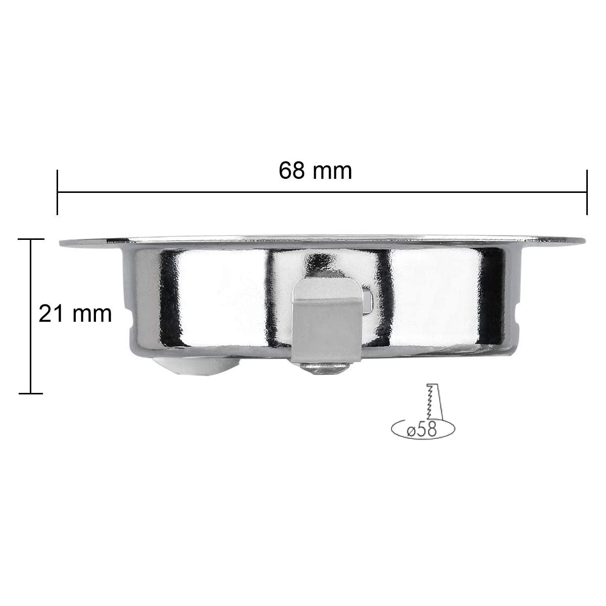 Faretti Incasso per Cappa Cucina Incasso Bianco + Lampadine 12V