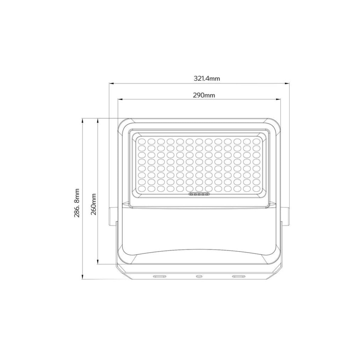 Faro Led con Pannello Solare 2500 Lumen per Esterno IP65 4000K