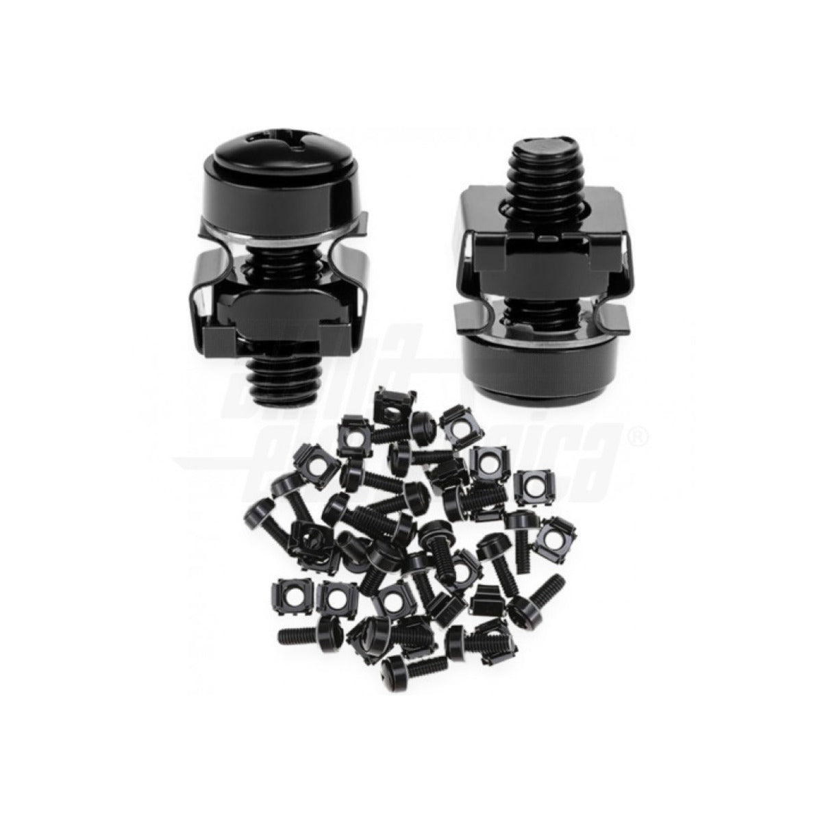 Kit 20 Viti, Rondelle e Dadi Neri per Rack 19"