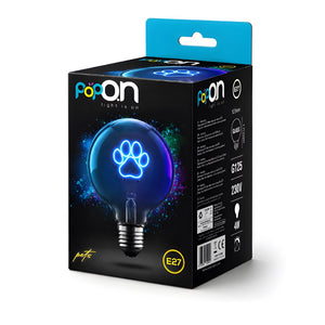 Lampadina decorativa LED G125 E27 POPON ZAMPA confezione