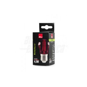 Lampadina LED Filamento Mini-Bulbo E27 4,5W Rossa