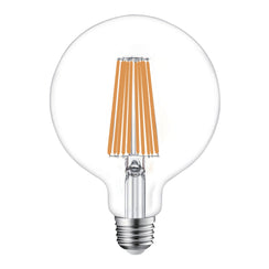 Lampadina Led Globo E27 18W 3200 Lumen 3000K 125mm Trasparente