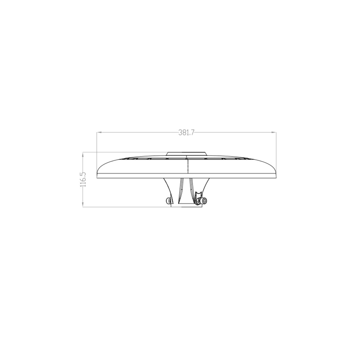 Lampione da Giardino Led 100W IP65 Testa Palo