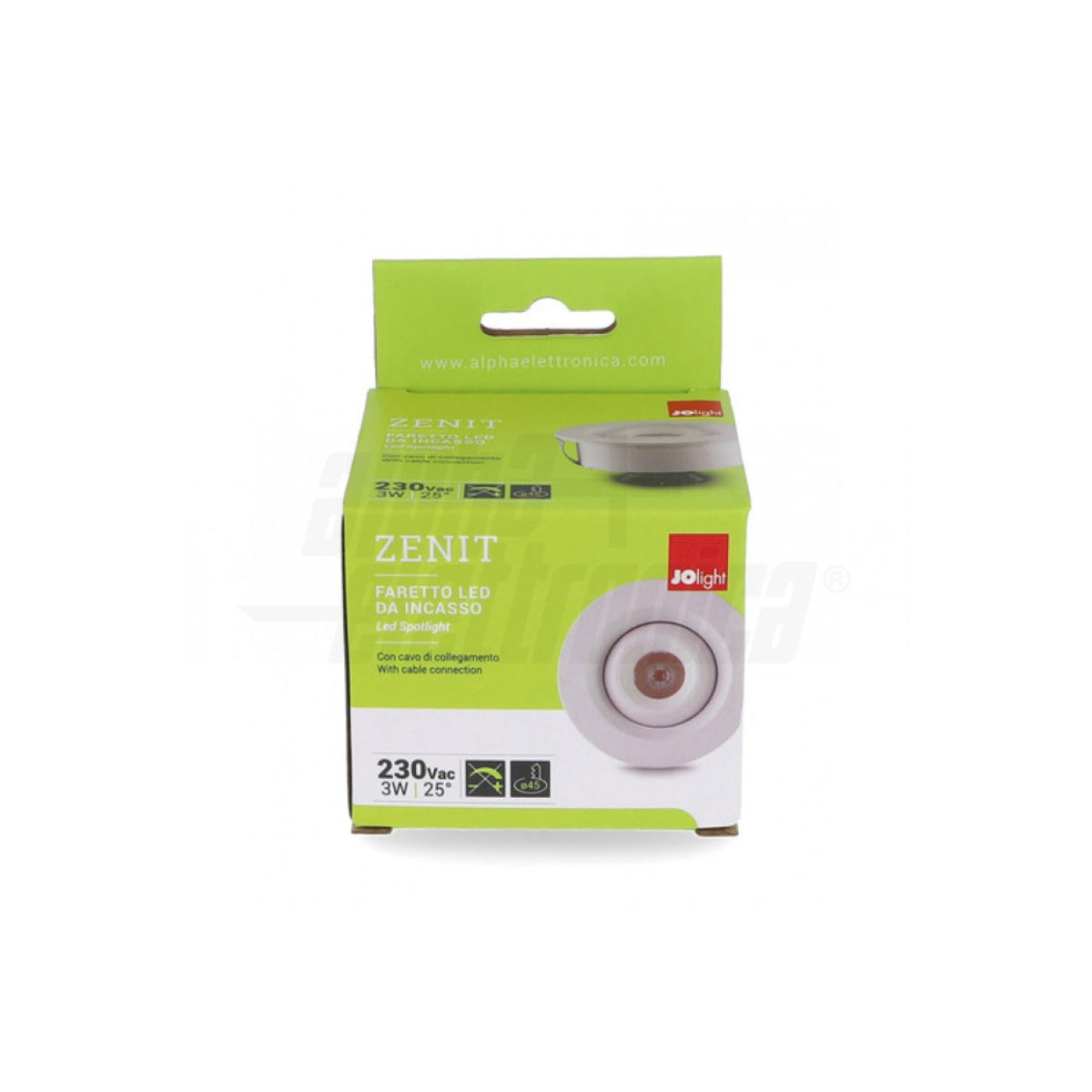 Mini Faretto LED da Incasso Orientabile Zenit 3W Ø50mm CRI90