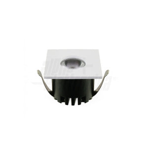 Mini Faretto LED da Incasso Quadrato Aurea 3W Bianco CRI90