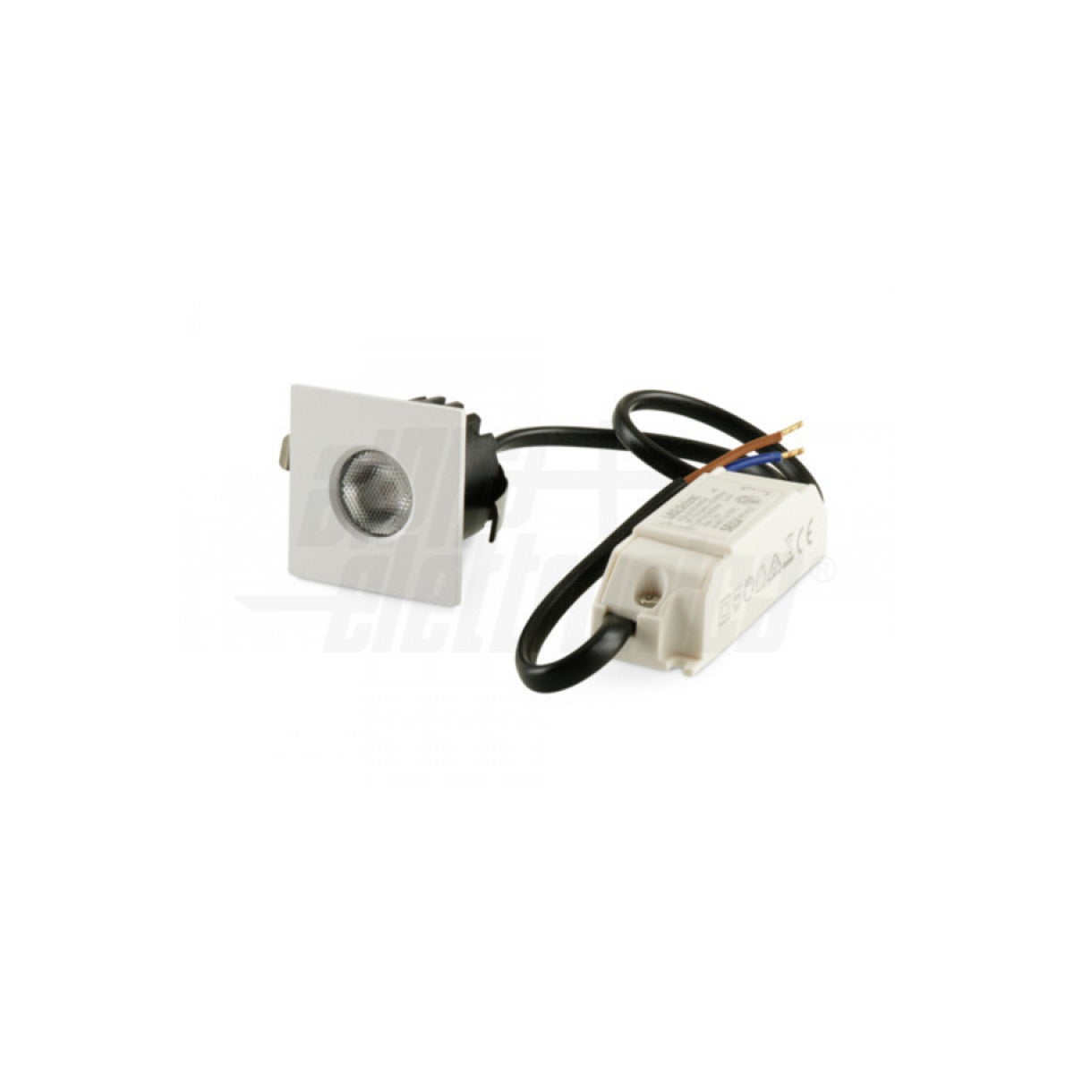 Mini Faretto LED da Incasso Quadrato Aurea 3W Bianco CRI90