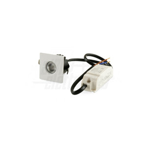 Mini Faretto LED da Incasso Quadrato Aurea 3W Bianco CRI90