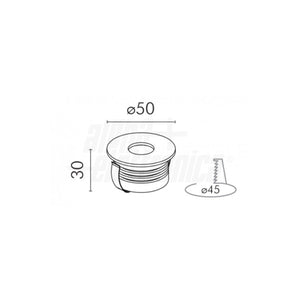 Mini Faretto LED da Incasso Zest 5W Bianco Ø50mm CRI90