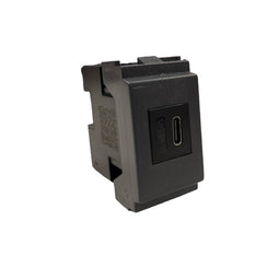 Presa USB Vimar Idea Tipo C da Muro 5V 3A 18W Carica Rapida Compatibile Vimar 16368 Grigio