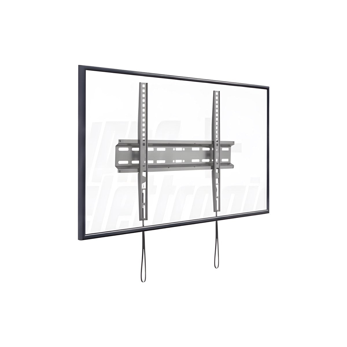 Supporto TV slim fisso con TV montato