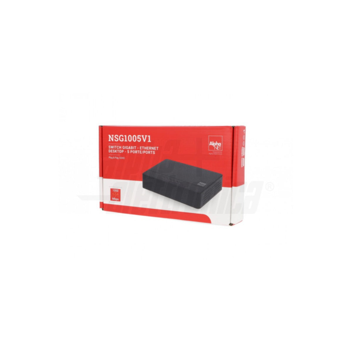 Switch Gigabit 5 Porte Desktop Unmanaged 10/100/1000 Mbps Fanless