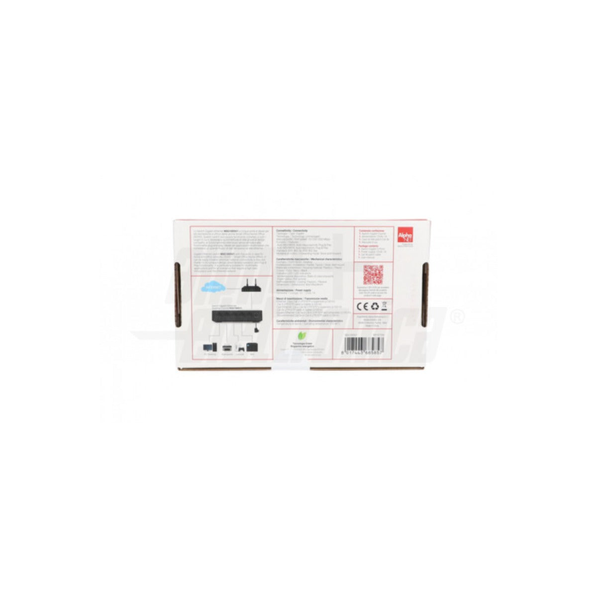 scatola Switch Gigabit 5 Porte Desktop Unmanaged 10/100/1000 Mbps Fanless