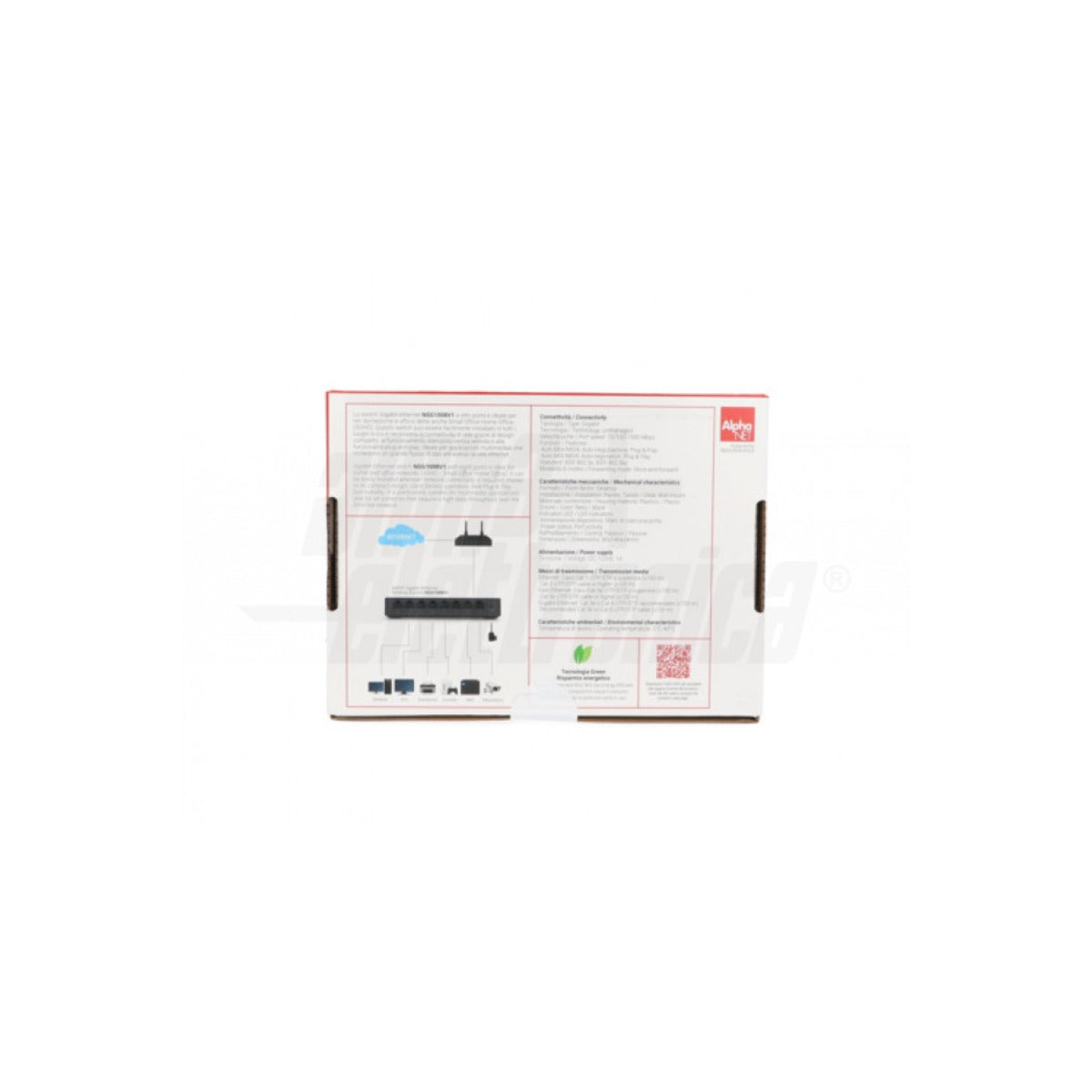 Switch Gigabit 8 Porte Desktop Unmanaged 10/100/1000 Mbps Fanless