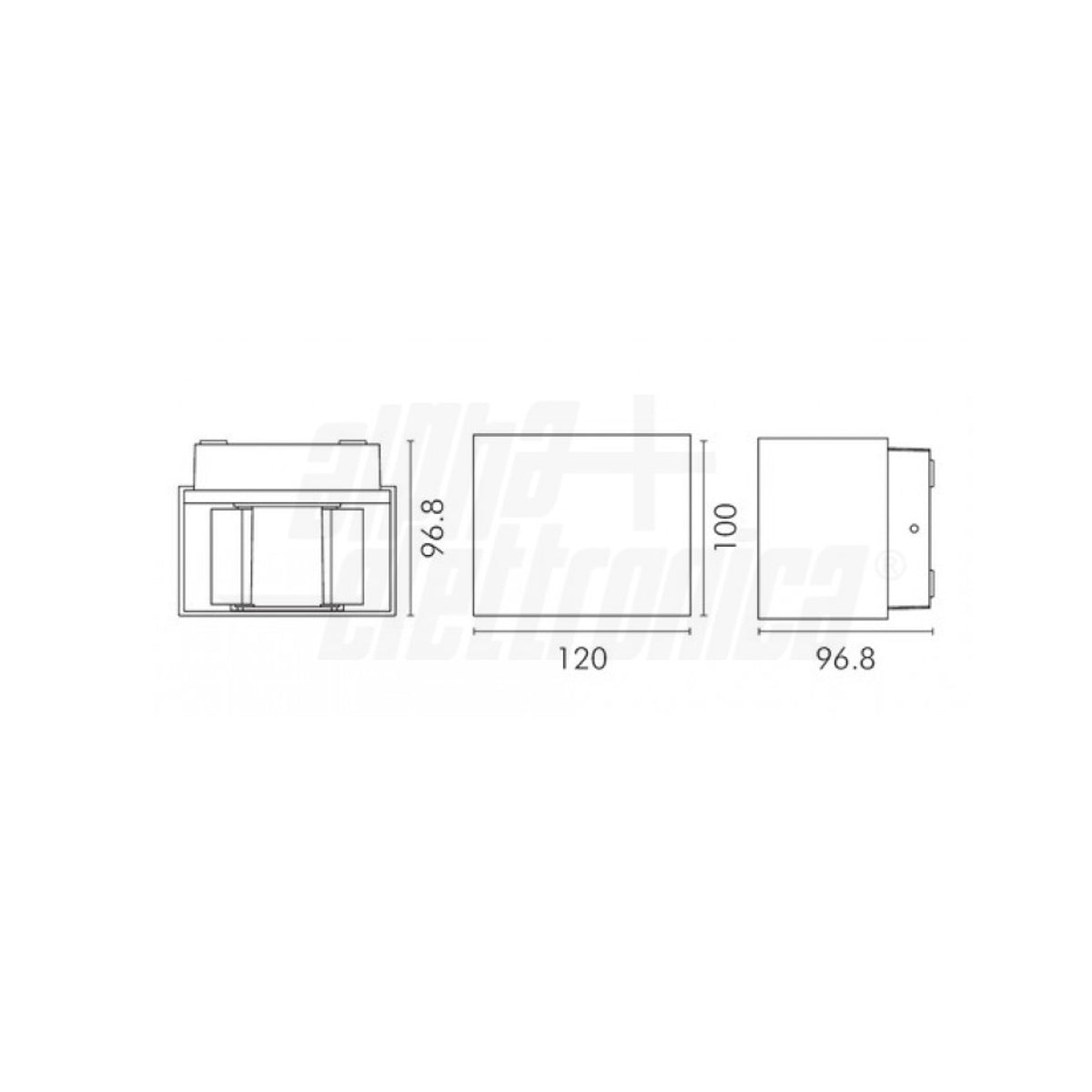 Applique Up Down da parete Led 10W fasci regolabili IP65 esterno/interno luce naturale, corpo bianco