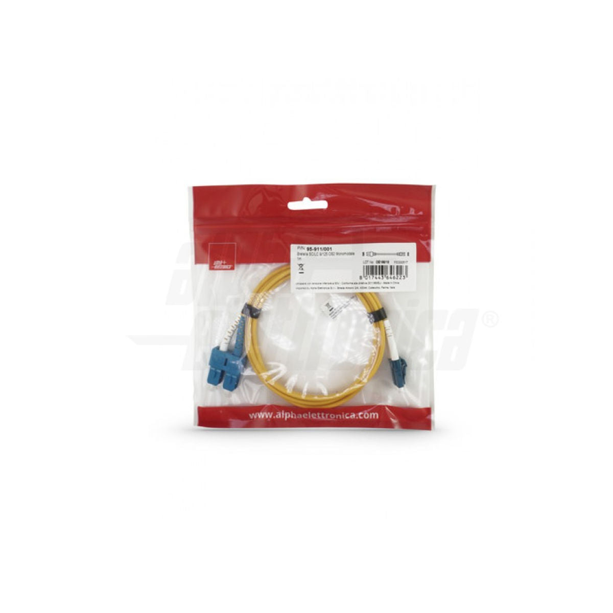 Bretelle fibra ottica SC/LC 9/125 OS2 Monomodali - 1m