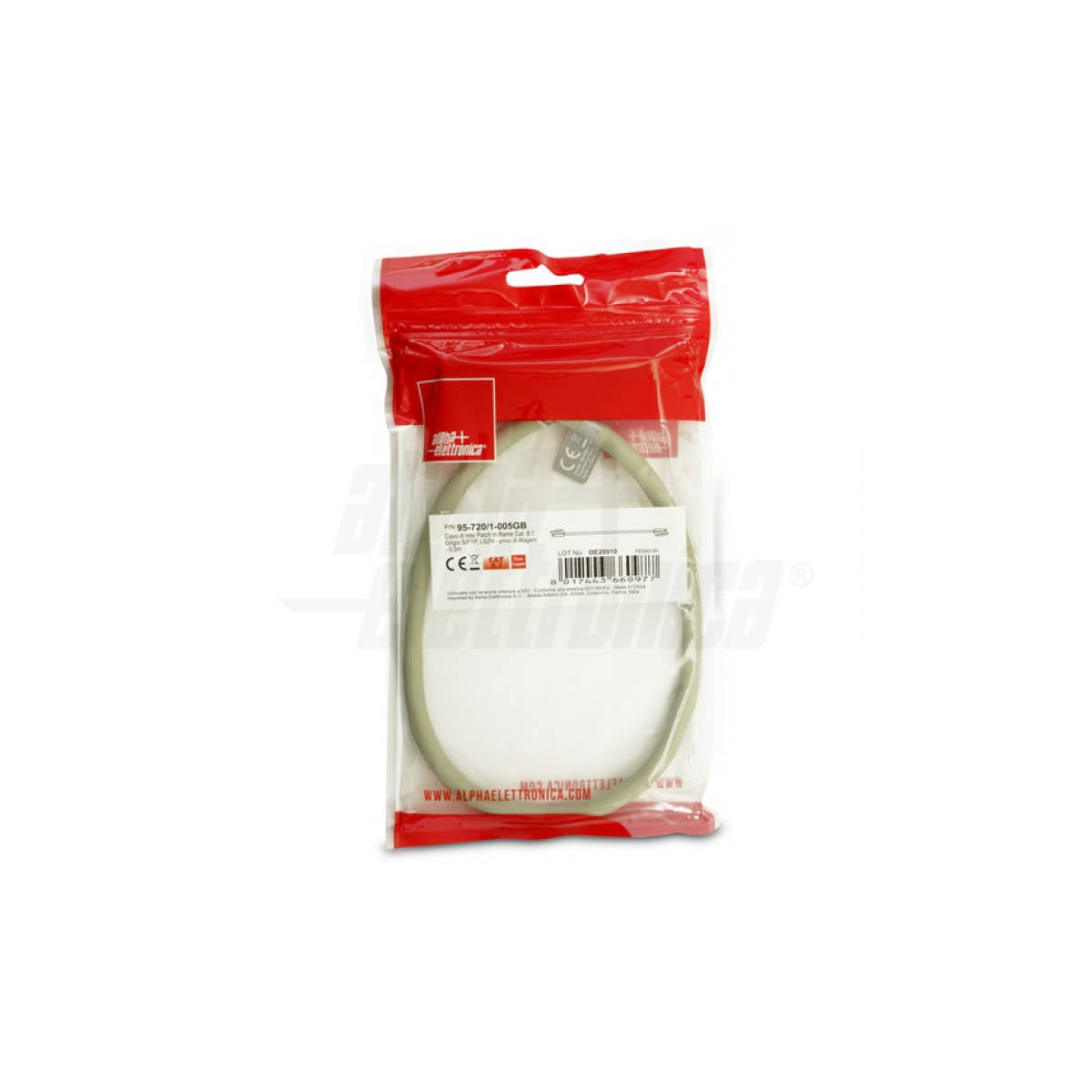 Cavo Lan Cat 7 Schermato Rame Puro Guina S/FTP LSZH, Grigio