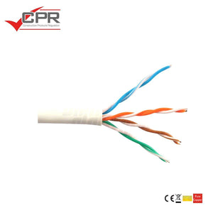 Cavo ethernet matassa 305mt Cat.5eU/UTP colore bianco CPR ECA conduttori rigidi rame puro posa fissa - Oniroview