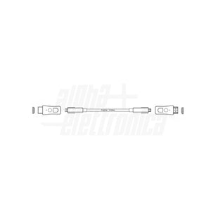 Cavo micro HDMI AOC 10mt attivo in fibra ottica UHD 4K high-speed Ethernet con adattatore