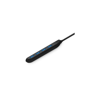 Ciabatta Elettrica Slim 4 Posti Spina Angolare 16A, Nera
