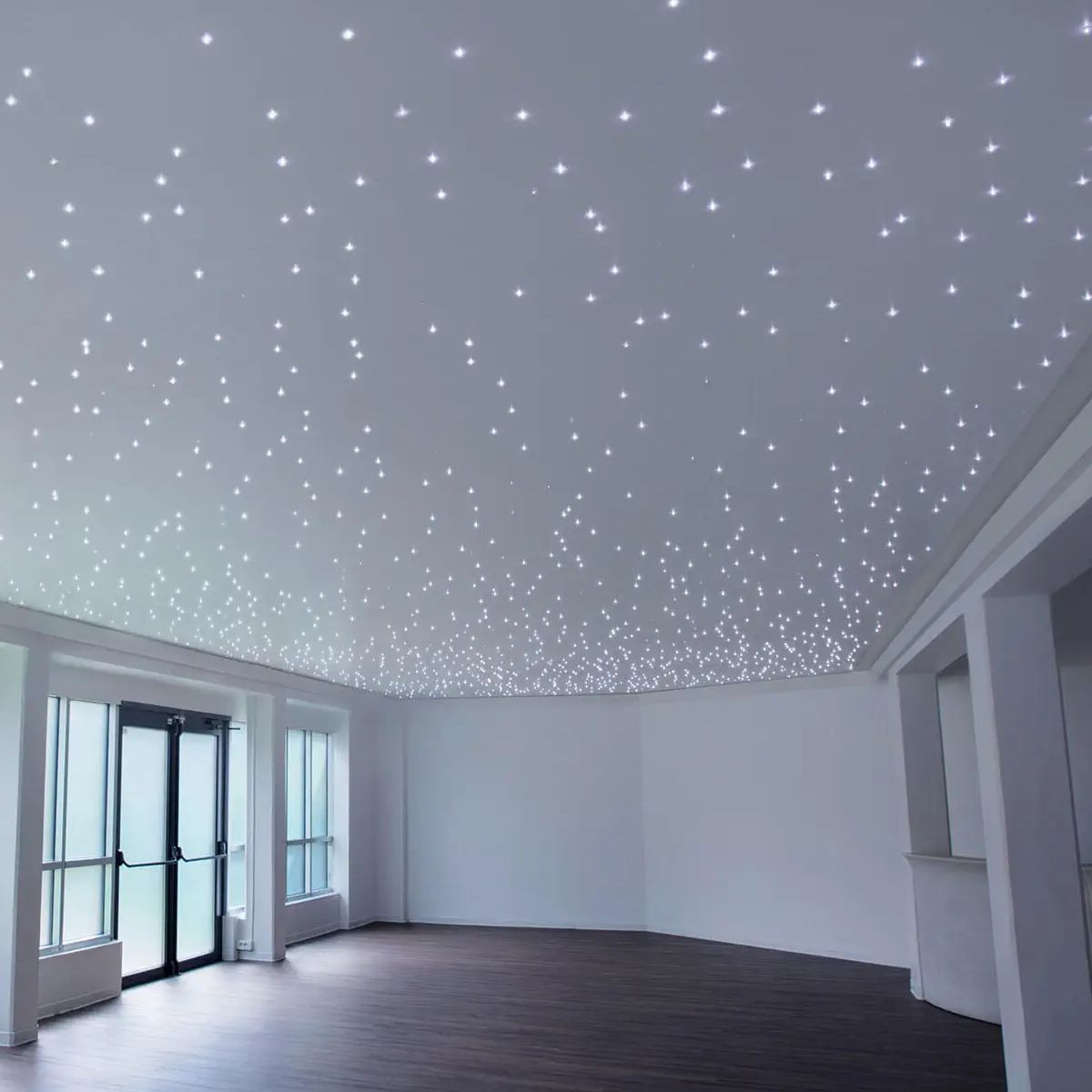 Cielo Stellato Led Kit 50pz Faretti Silver da Soffitto per Cartongesso + Alimentatore