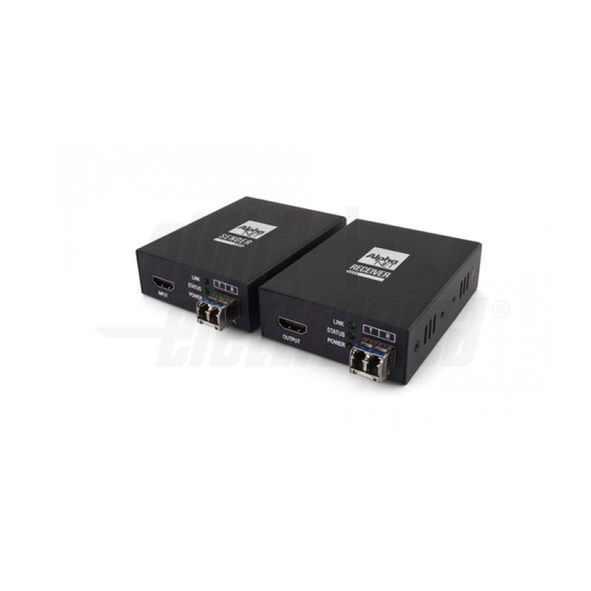 Extender hdmi 4K 30hz in fibra ottica monomodale SM 2000mt  con RS232 - 3D