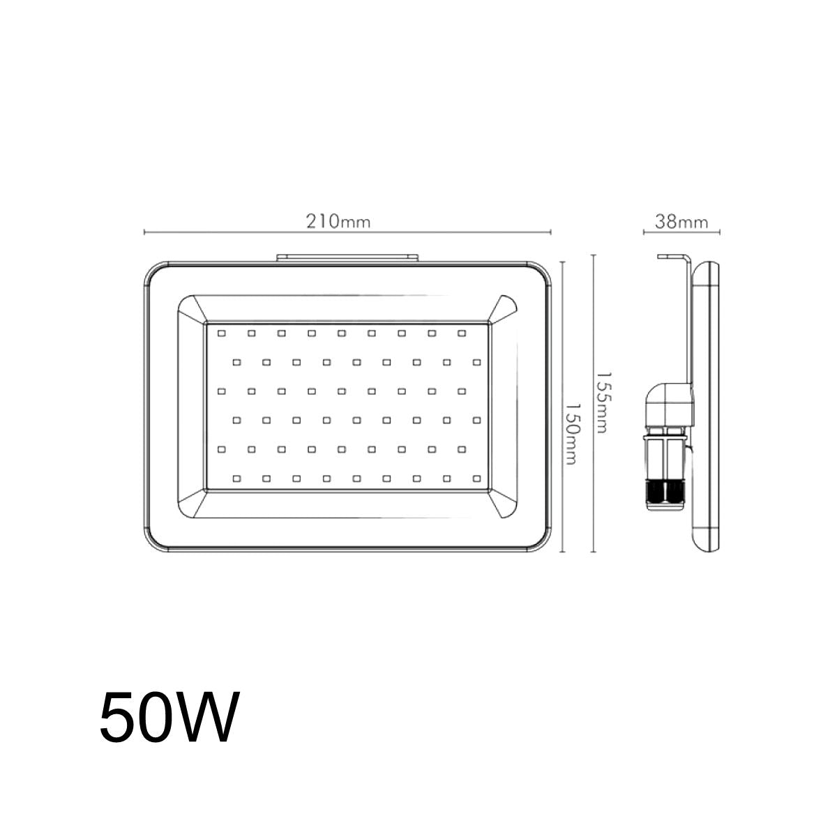 Faro led slim Easylink 50W 4000 lumen luce naturale