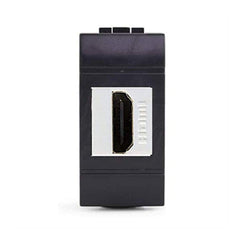 Frutto HDMI Compatibile Bticino Living International/Light L4284 Presa hdmi 1 modulo Colore Antracite