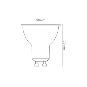 Lampadine Smart Alexa GU10 RGBW Wi-Fi 4.5W 380 Lumen Bianco Regolabile