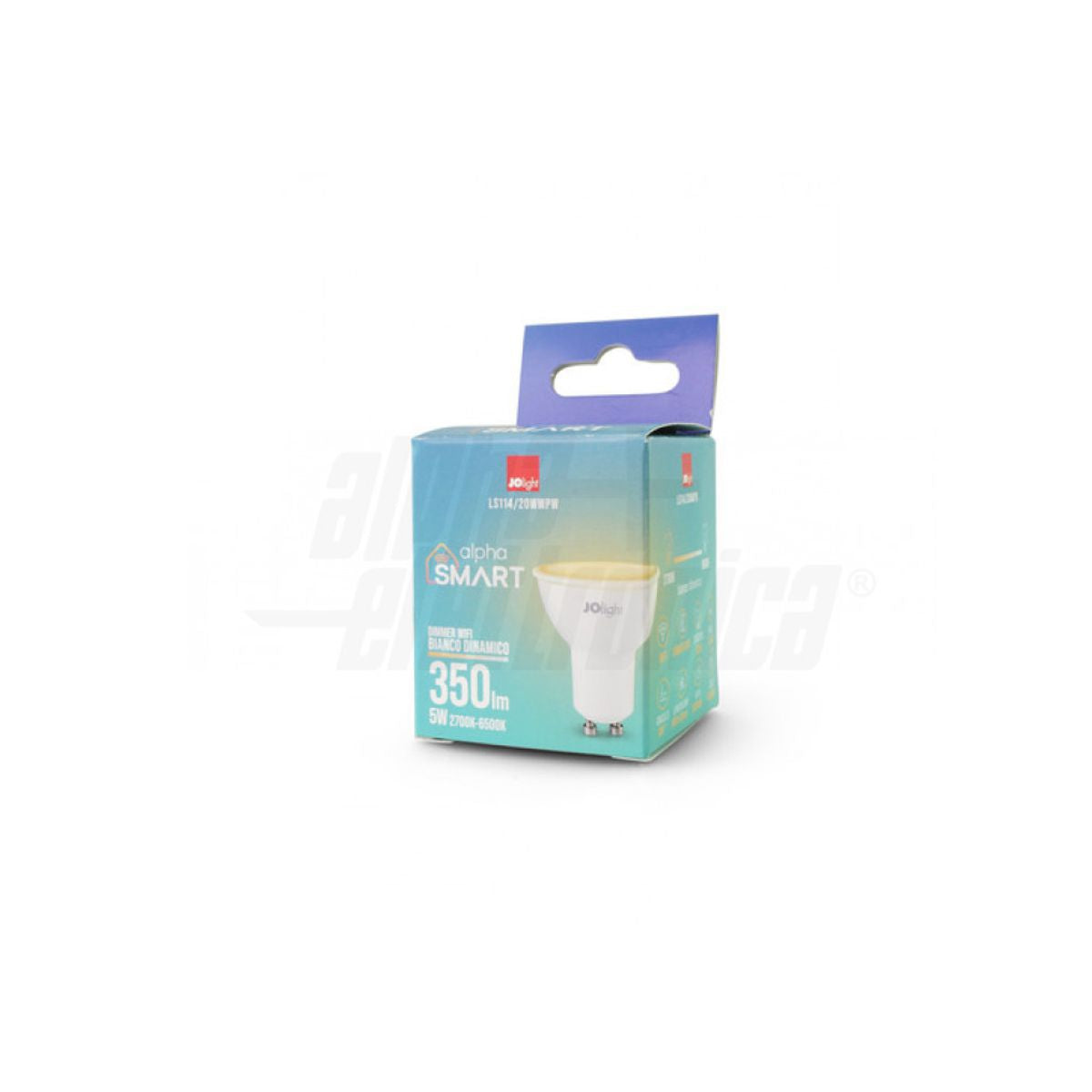 GU10 Smart Faretto Wifi 5W Alexa Compatibile Dimmerabile CCT Bianco dinamico