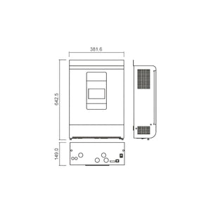 Interter Onda Pura 5000W 48V 230V con Carica Batteria e Regolarore di Carica 400V 80A