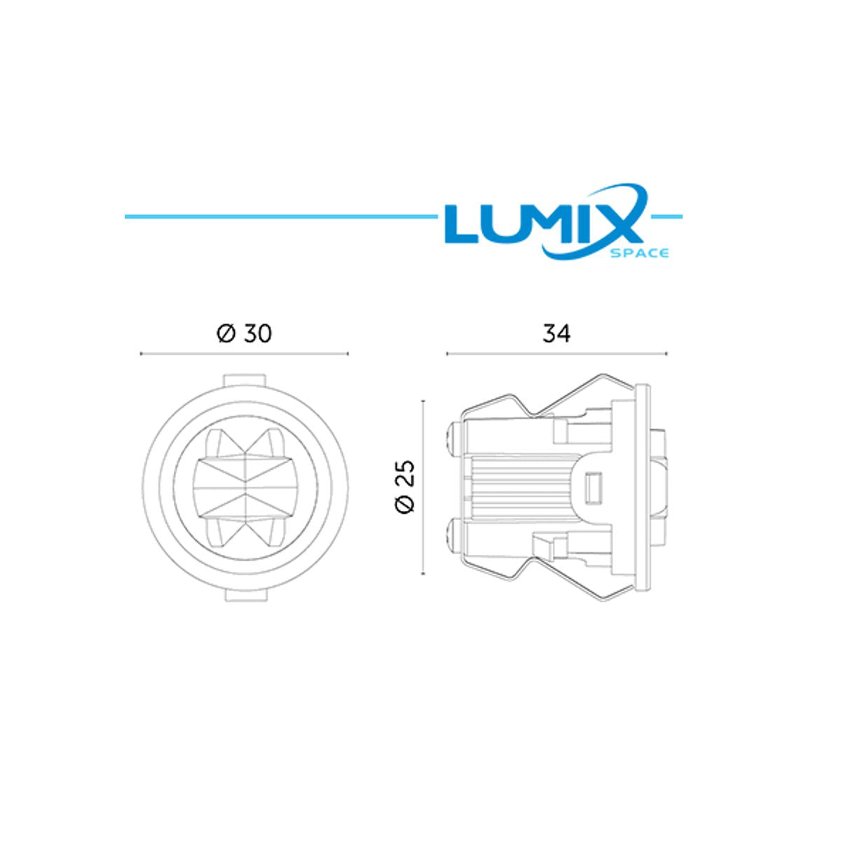 Lampada Emergenza Incasso Led 1W 3 Ore IP20 SE