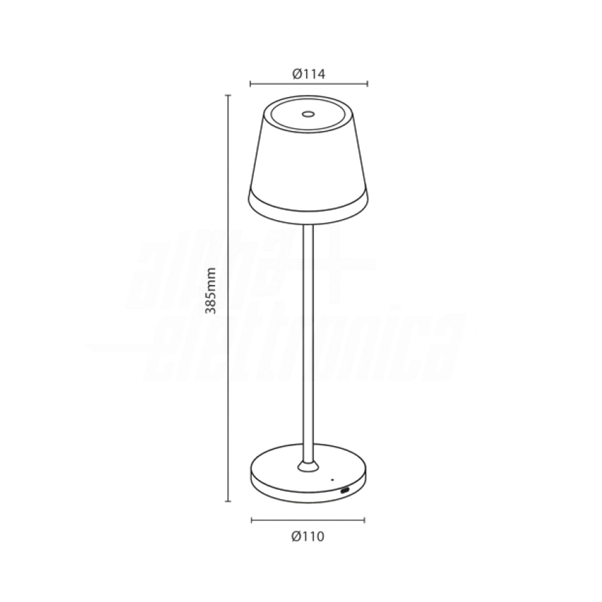 Lampada da Tavolo Ricaricabile Led Senza Fili ONIRICA PRO Touch Dimmerabile