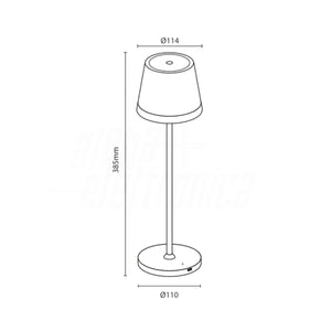 Lampada da Tavolo Ricaricabile Led Senza Fili ONIRICA PRO Touch Dimmerabile