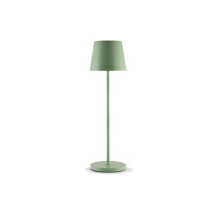 Lampada da Tavolo Ricaricabile Led Senza Fili Salvia Touch Dimmerabile Esterno Interno IP54 2700K