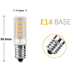 Lampada tubolare led E14 5W resa 40W luce fredda stretta