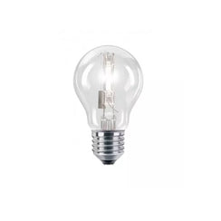 Lampadina Alogena E27 42W Resa 55W Goccia Trasparente Luce Calda