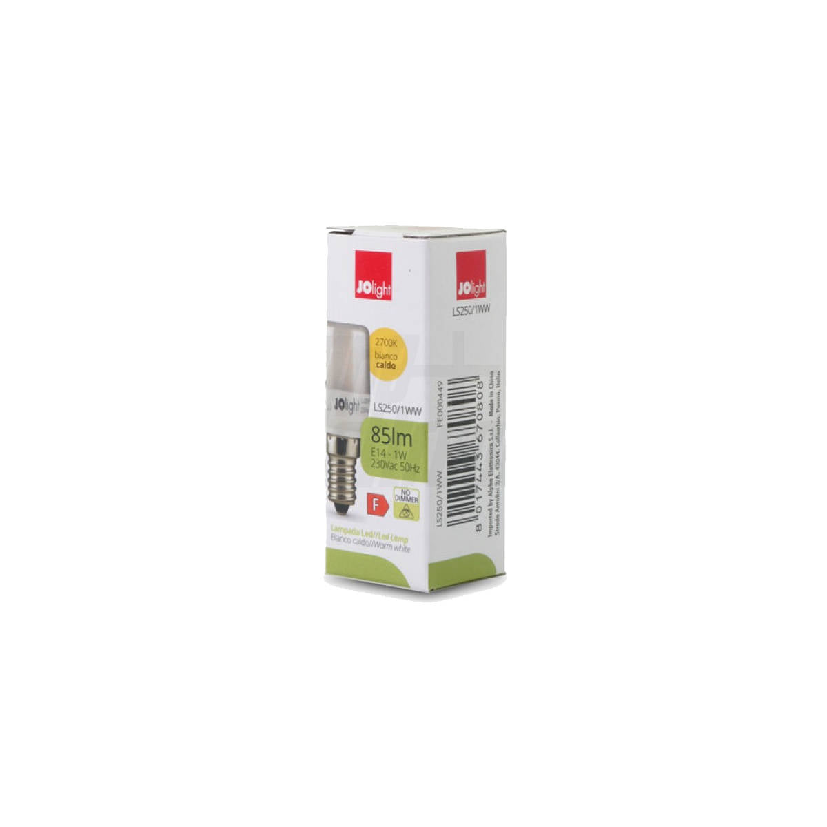 Lampadina Led Frigorifero E14 1W Peretta Luce Calda 3000K