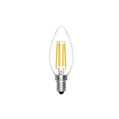 Lampadina Led a Filamento E14 6W 800 Lumen Oliva Trasparente 4000K