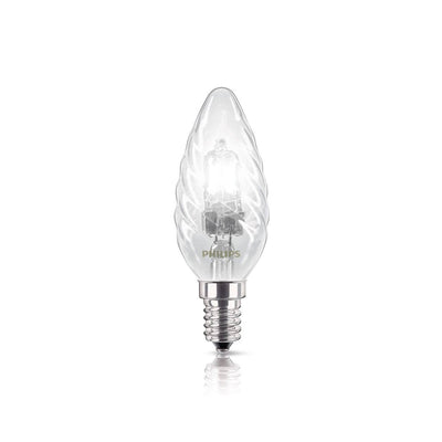 Lampadina a Tortiglione Chiara Alogena E14 28W = 35W Philips