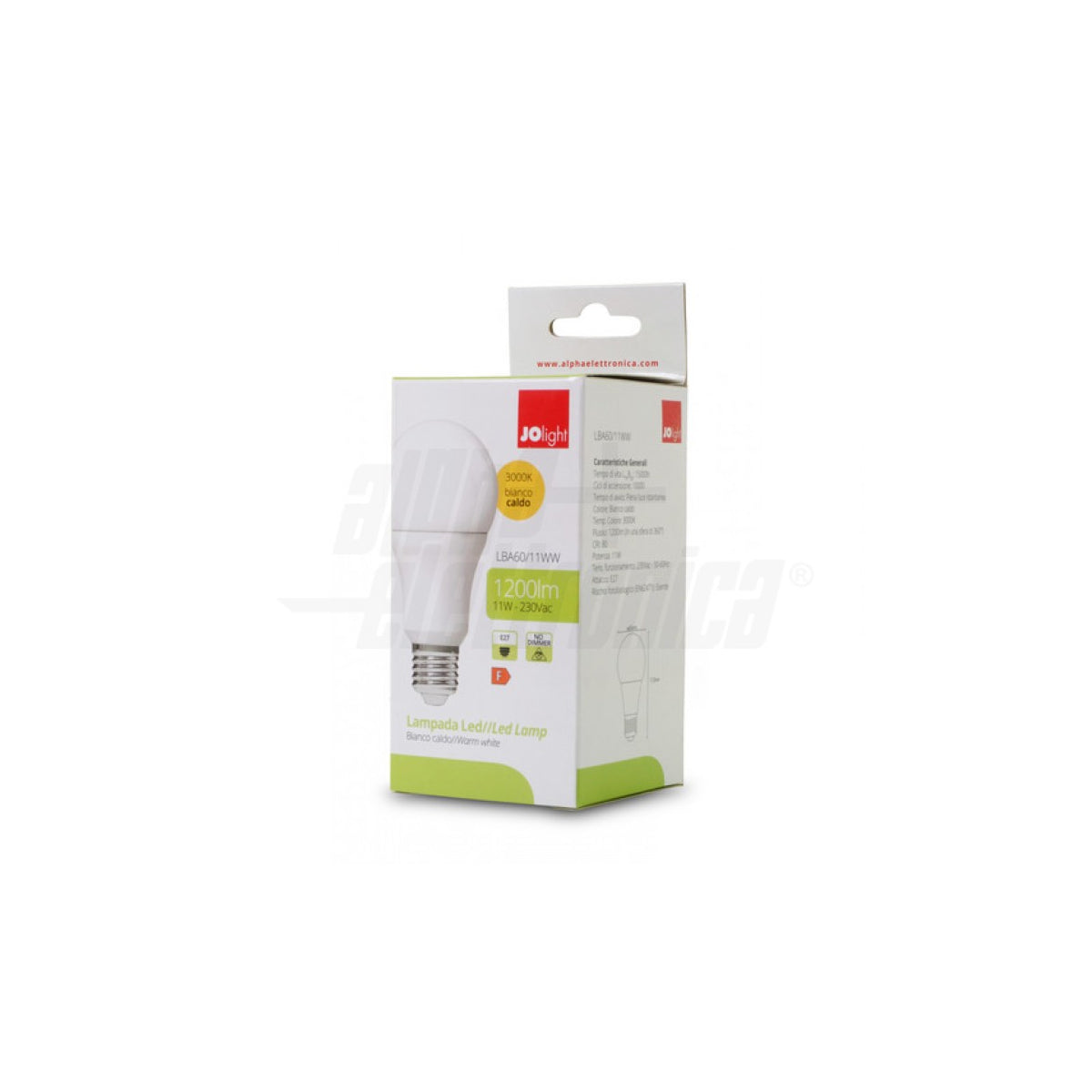 Lampadina led E27 goccia 11W 1200 lumen luce calda 3000K