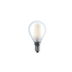 Lampadina Sfera Satinata E14 4W 3000K LED Vetro Smerigliato