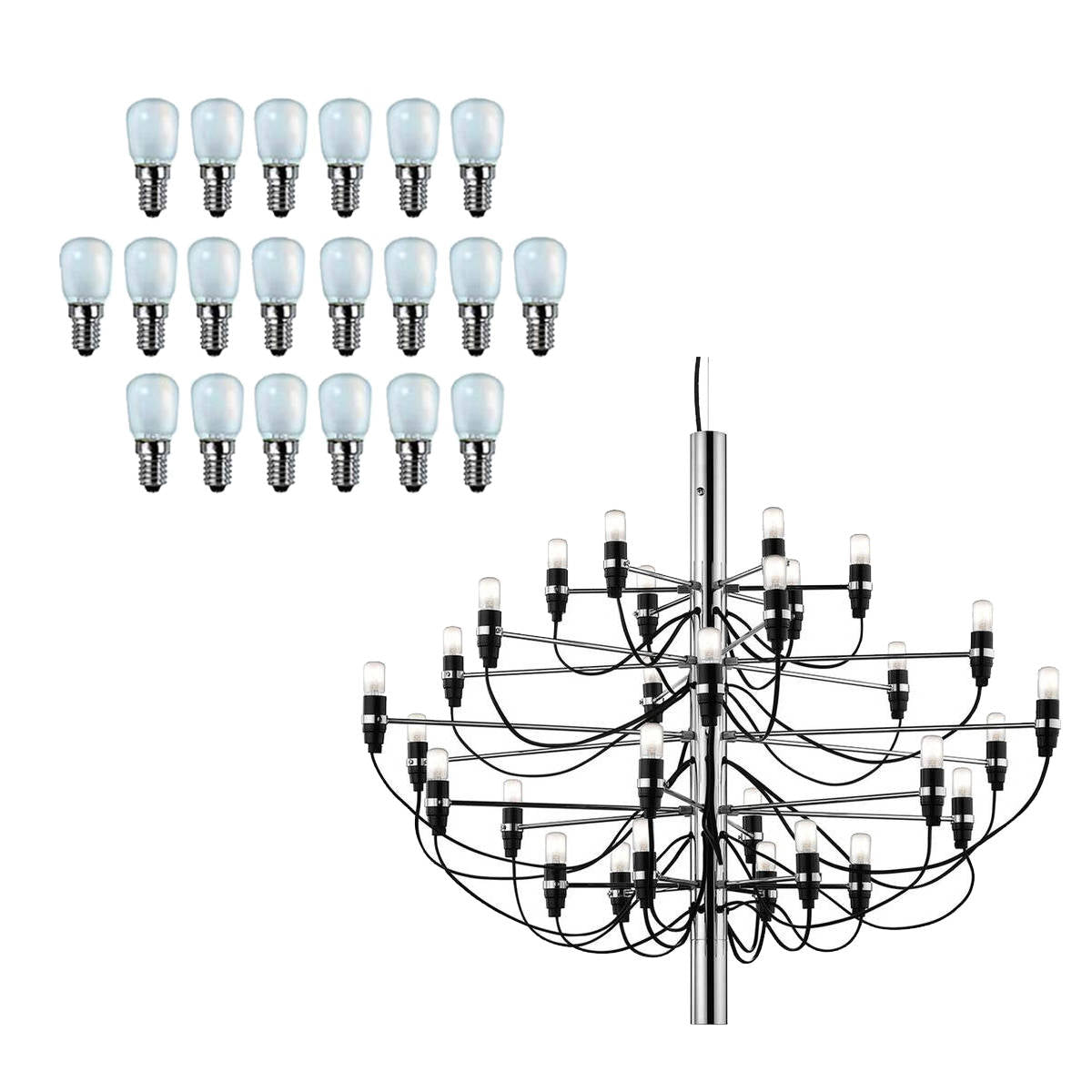 Lampadine per Flos 2097 Dimmerabile Filoled E14 2W Satinata, Luce Calda