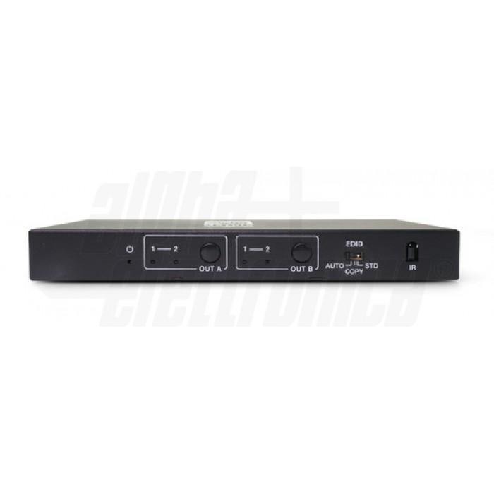 Matrice hdmi 2.0 2 ingressi 2 uscite 4K 60hz 18 Gbps HDCP 2.2 compatibile HDR ACR EDID