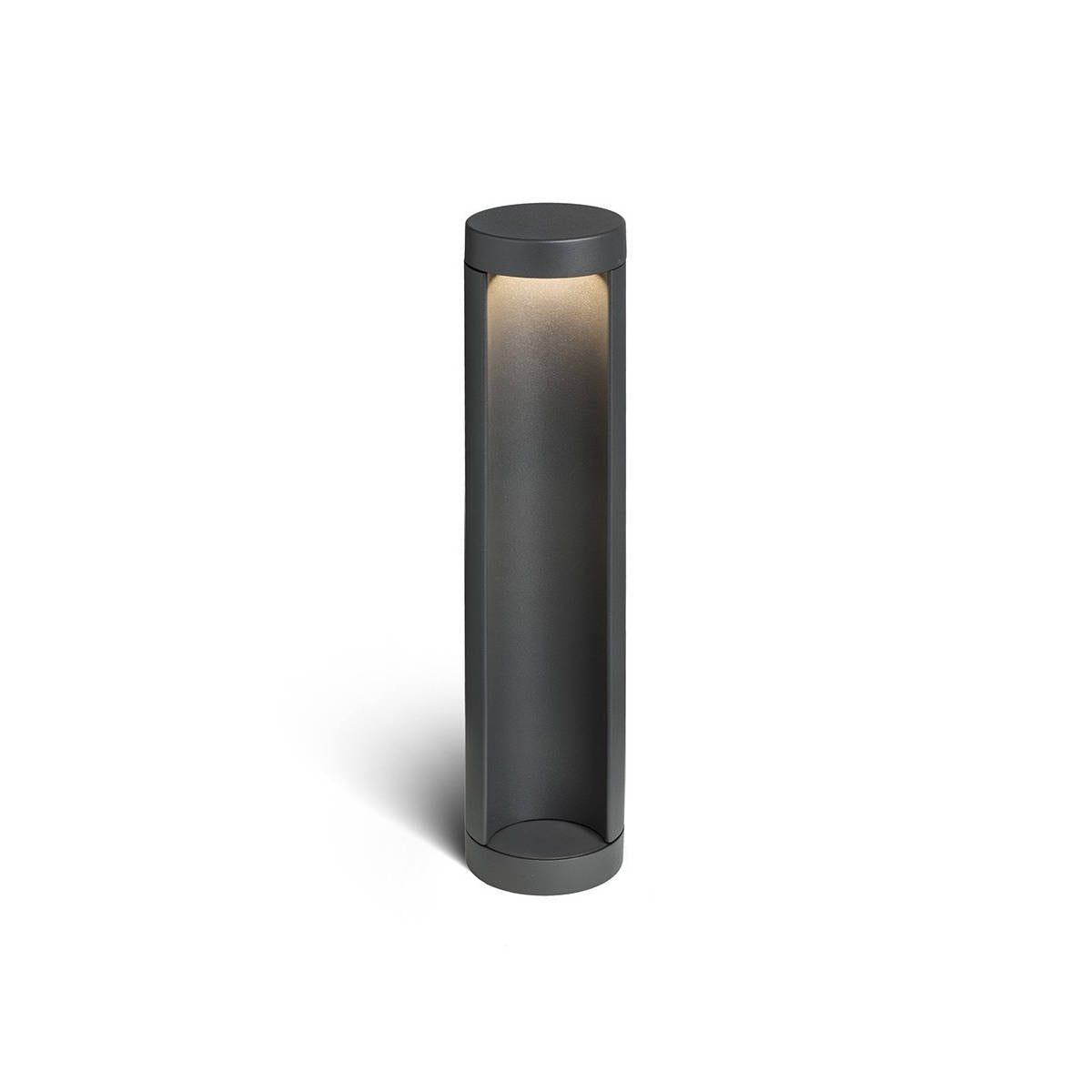 Paletto Giardino Led Integrato 7W Luca Calda IP54 Antracite, Altezza 45cm