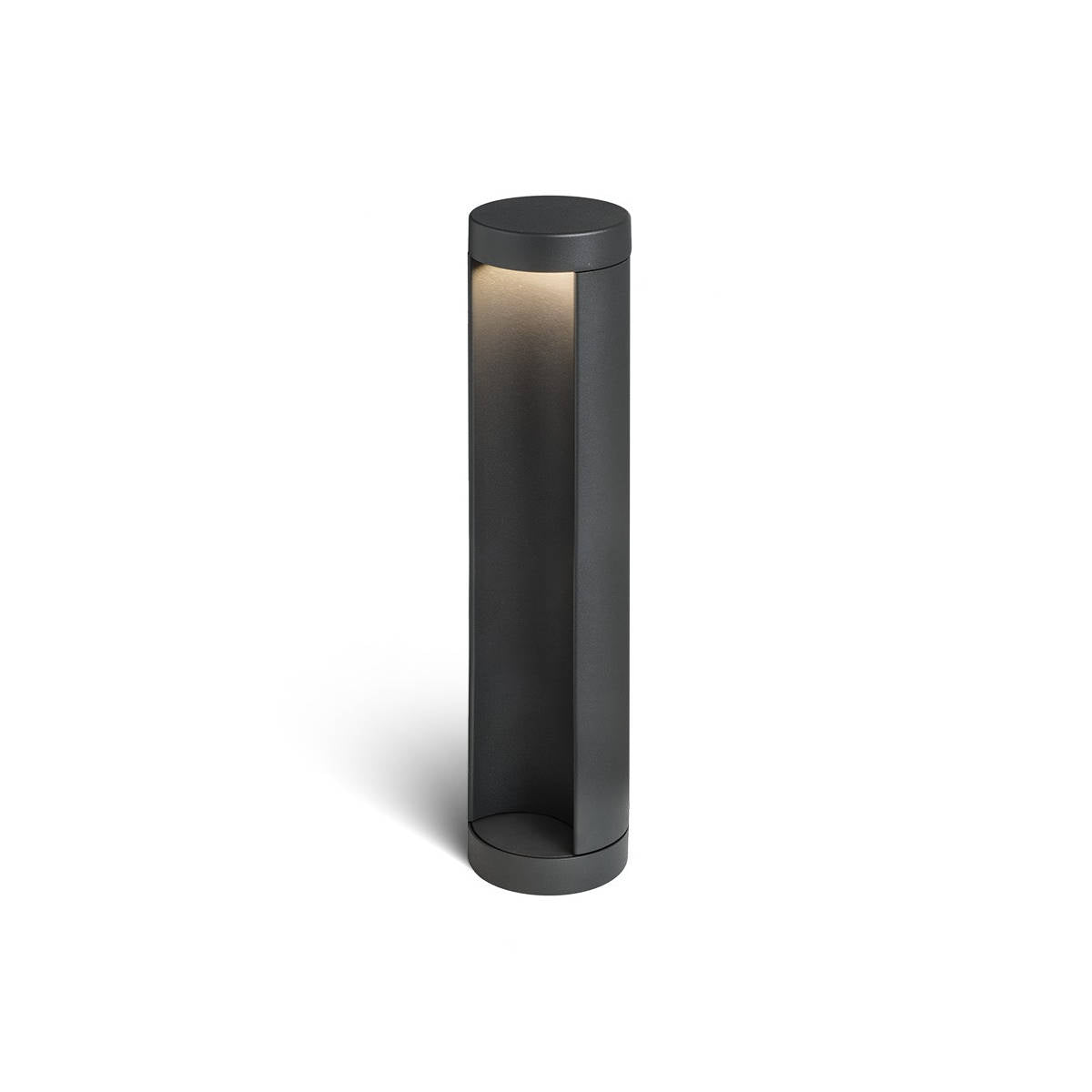 Paletto Giardino Led Integrato 7W Luca Calda IP54 Antracite, Altezza 45cm