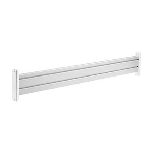 Pannello in alluminio 1,5mt per montaggio su scrivania - altezza regolabile per sistemi SlatWall max 40kg