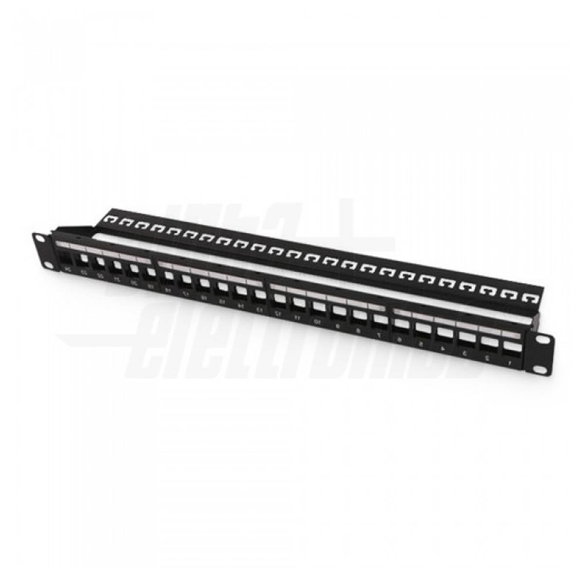 Pannello Patch Metallo 19 Pollici 24 porte 1U Armadi Rack per Moduli Keystone