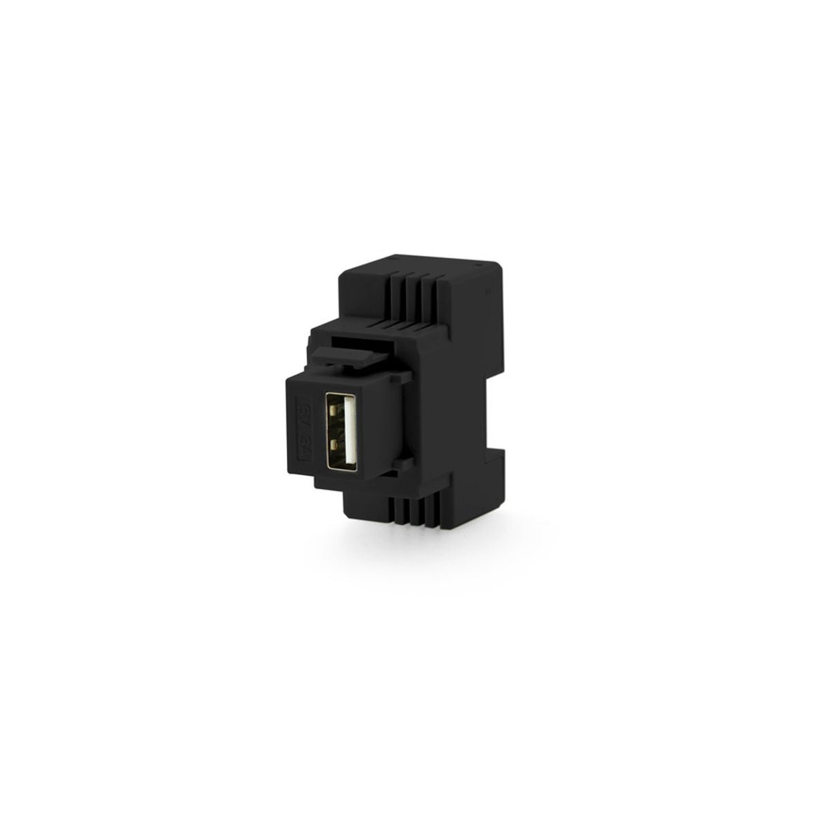 Presa USB Vimar Eikon Compatibile da Muro 5V 3A 15W Tipo A 20292.AC Nero