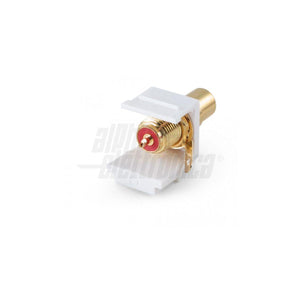 Modulo keystonr Presa Rca oro per cavi audio rca colore rosso - Oniroview
